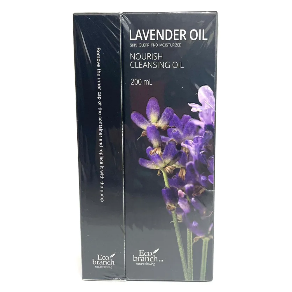 ECO BRANCH Гидрофильное масло для лица ЭКСТРАКТ ЛАВАНДЫ Lavender Oil Nourish Cleansing Oil
