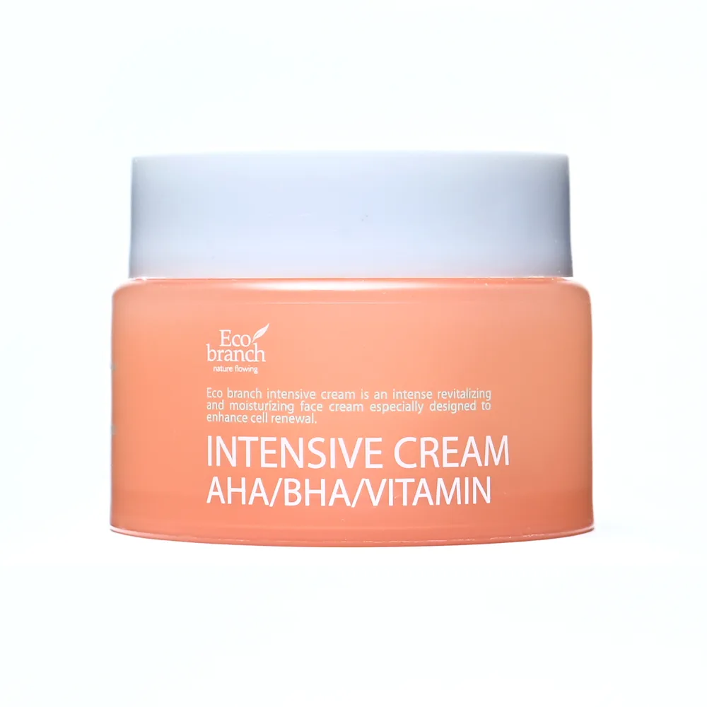 ECO BRANCH Крем для лица интенсивный c AHA/BHA-КИСЛОТАМИ Intensive Cream AHA BHA Vitamin