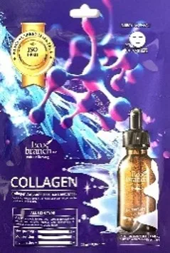 ECO BRANCH Маска для лица тканевая КОЛЛАГЕН ампульная Collagen Ampoule Essence Sheet Mask