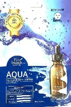 ECO BRANCH Маска для лица тканевая ВОДА ампульная Aqua Ampoule Essence Sheet Mask