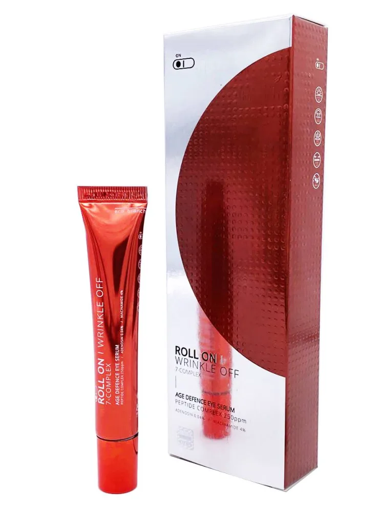 ECO BRANCH Сыворотка-роллер для кожи вокруг глаз ПЕПТИДЫ Roll On Wrinkle Off 7-Complex Age Defence Eye Serum Peptide Complex