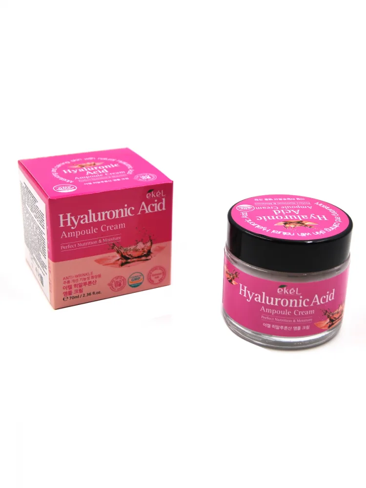 EKEL Ампульный крем ГИАЛУРОНОВАЯ КИСЛОТА Hyaluronic Acid Ampule Cream