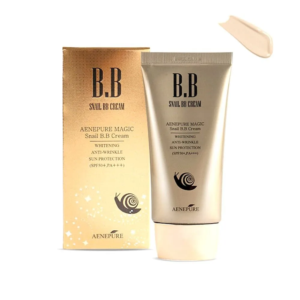 EKEL BB крем для лица антивозрастной МУЦИН УЛИТКИ / ЗОЛОТО BB Snail Gold Cream SPF 50+/PA+++
