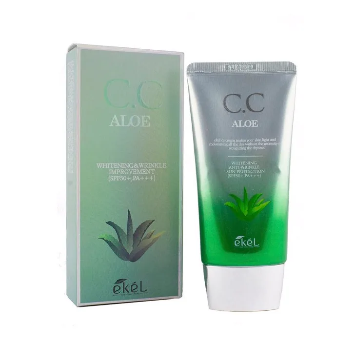 EKEL CC крем для лица АЛОЭ ВЕРА C.C Aloe SPF50+ PA+++