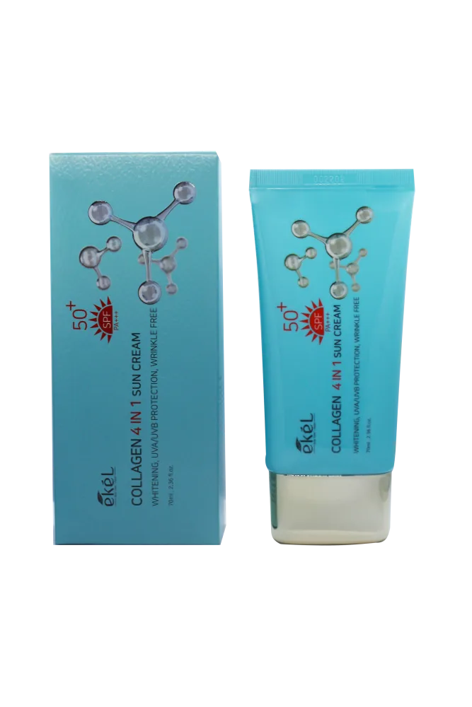 EKEL Крем для лица солнцезащитный КОЛЛАГЕН многофункциональный SPF 50+ PA+++