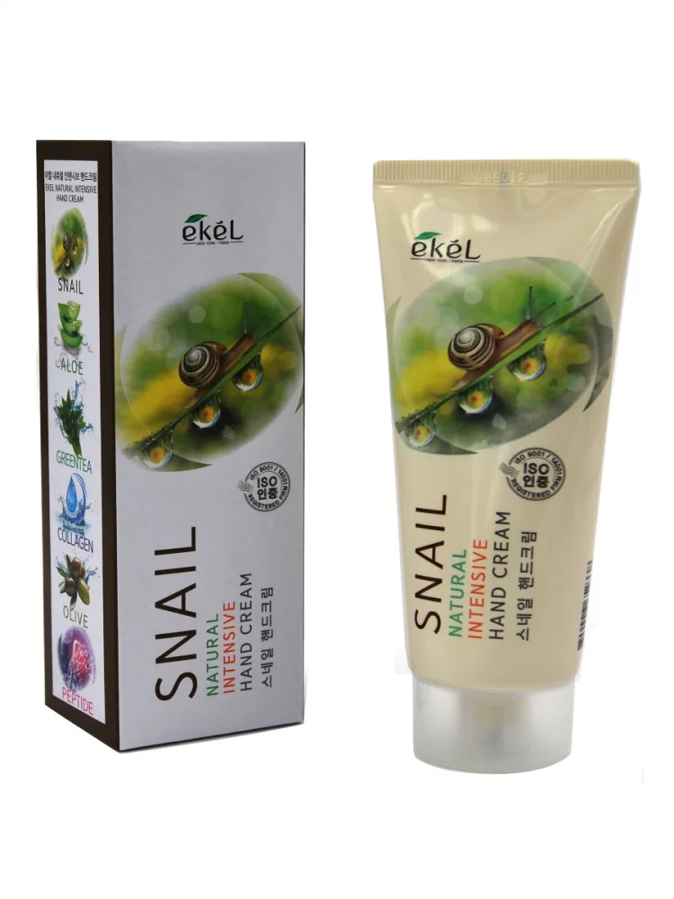 EKEL Крем для рук интенсивный МУЦИН УЛИТКИ Snail Natural Intensive Hand Cream