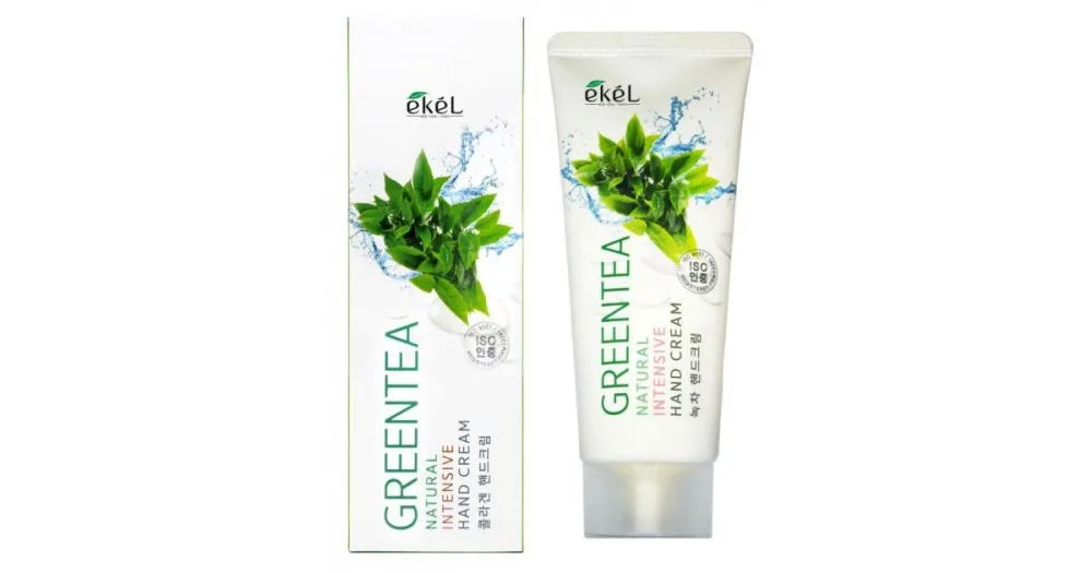 EKEL Крем для рук интенсивный ЗЕЛЕНЫЙ ЧАЙ Green Tea