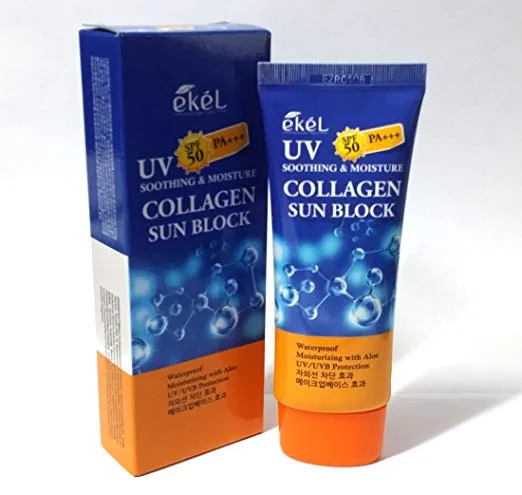 EKEL Крем солнцезащитный увлажняющий КОЛЛАГЕН Soothing / Moisture Collagen Sun Block
