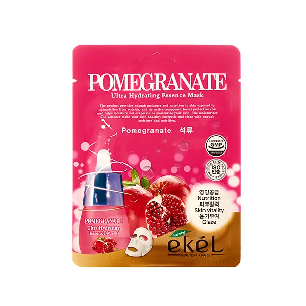 EKEL Маска для лица тканевая ГРАНАТ Pomegranate Ultra Hydrating Essence Mask