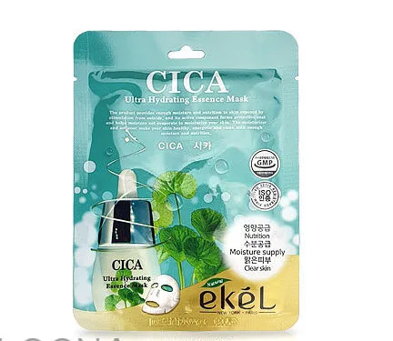 EKEL Маска для лица тканевая ЦЕНТЕЛЛА АЗИАТСКАЯ CICA Ultra Hydrating Essence Mask