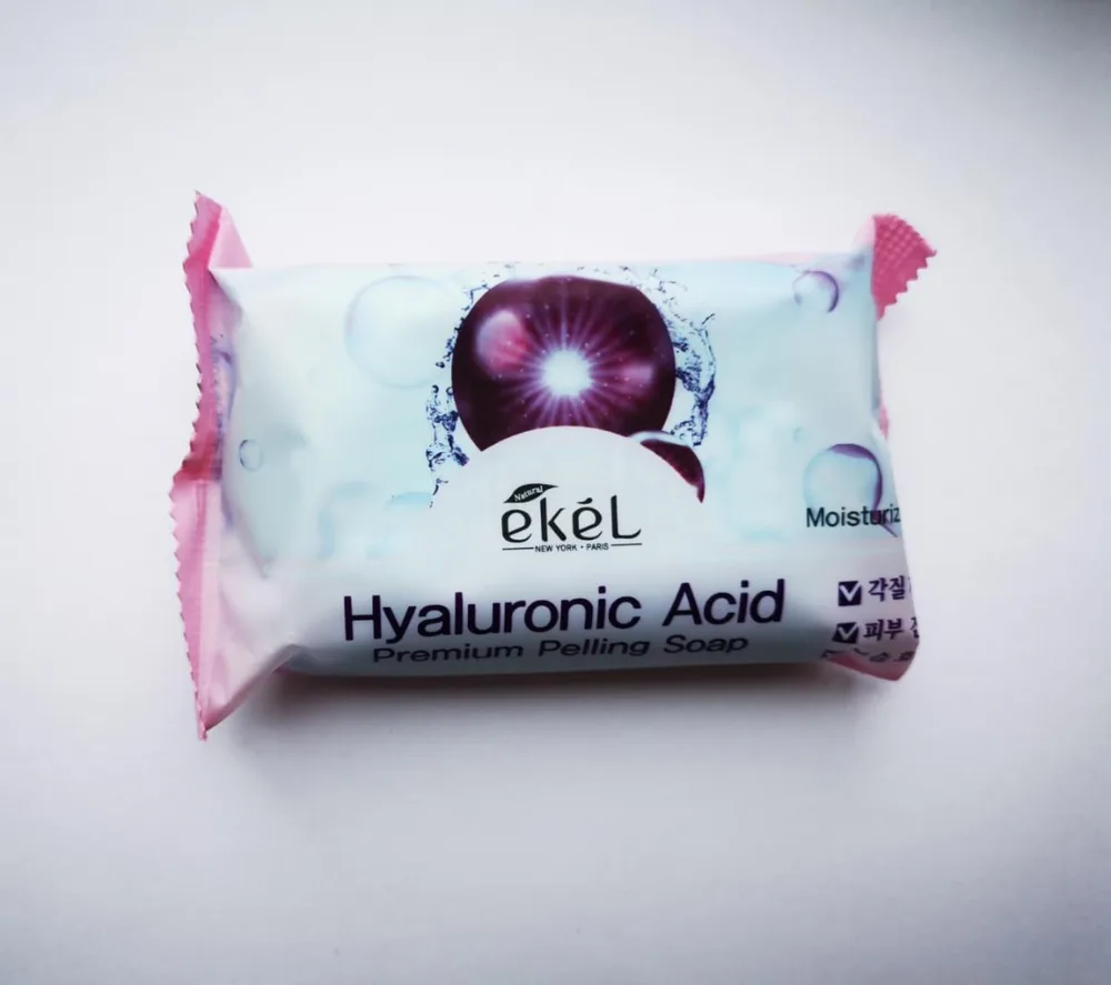EKEL Мыло-скраб для лица и тела ГИАЛУРОНОВАЯ КИСЛОТА Premium Peeling Soap Hyaluronic Acid