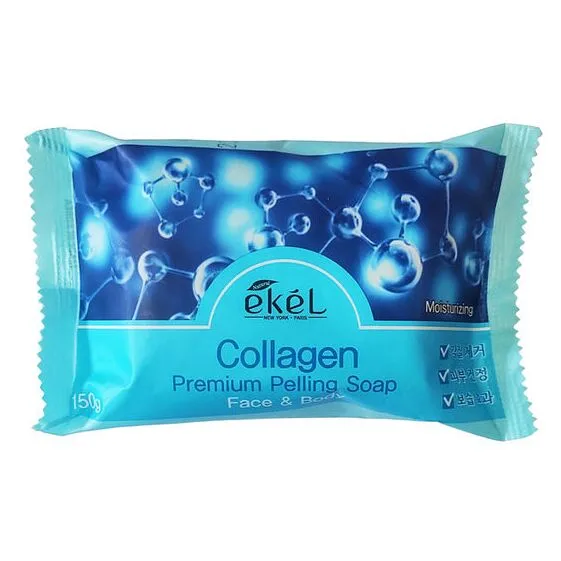 EKEL Мыло-скраб для лица и тела КОЛЛАГЕН Premium Peeling Soap Collagen