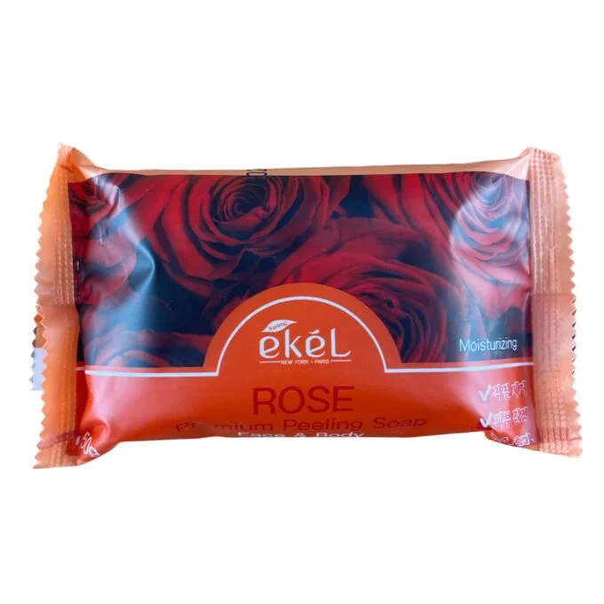 EKEL Мыло-скраб для лица и тела РОЗА Premium Peeling Soap Rose