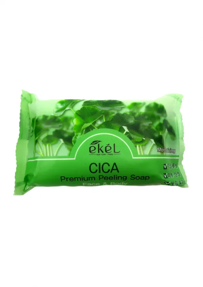 EKEL Мыло-скраб для лица и тела ЦЕНТЕЛЛА АЗИАТСКАЯ Premium Peeling Soap Cica