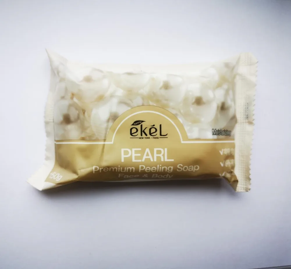 EKEL Мыло-скраб для лица и тела ЖЕМЧУГ Premium Peeling Soap Pearl