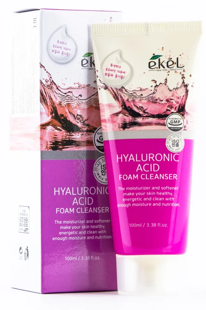 EKEL Пенка для лица нежная ГИАЛУРОНОВАЯ КИСЛОТА Hyaluronic Acid Foam Cleanser
