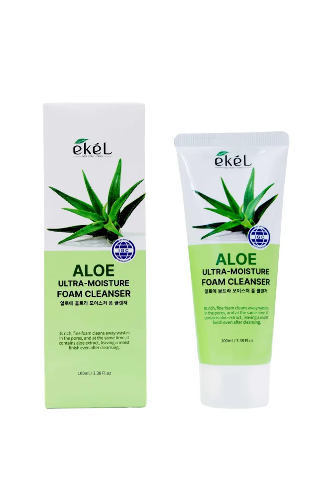 EKEL Пенка для умывания ЭКСТРАКТ АЛОЭ ультраувлажняющая Aloe Ultra Moisture Foam