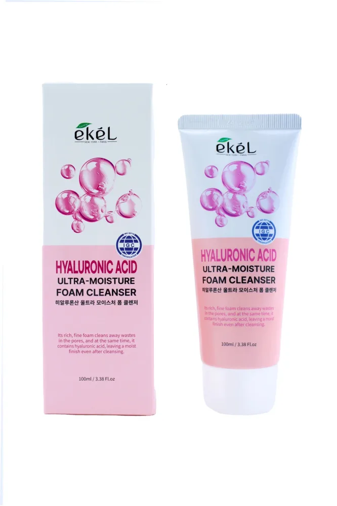 EKEL Пенка для умывания ГИАЛУРОНОВАЯ КИСЛОТА ультраувлажняющая Hyaluronic Acid Ultra