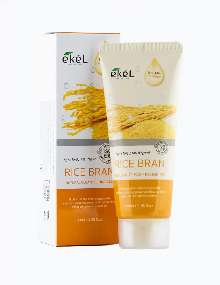 EKEL Пенка для умывания нежная КОРИЧНЕВЫЙ РИС Rice Bran Foam Cleanser