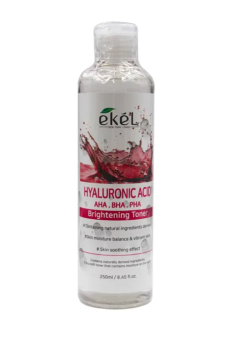 EKEL Тонер для лица ГИАЛУРОНОВАЯ КИСЛОТА / AHA-BHA-PHA КИСЛОТЫ Brightening Toner Hyaluronic Acid