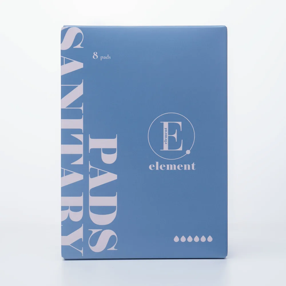 ELEMENT Прокладки женские ночные ультрамягкие SUPER Overnight Sanitary Pads