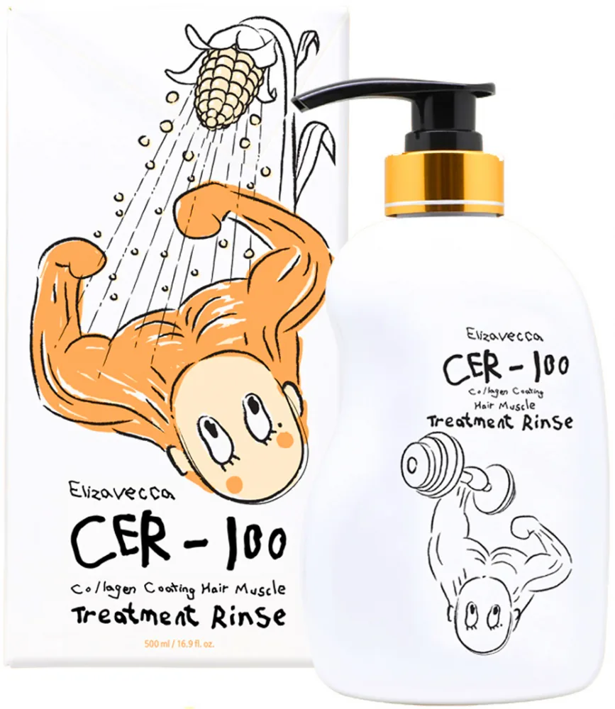 ELIZAVECCA Бальзам-ополаскиватель для волос CER-100 Collagen Coating Hair Muscle Treatment Rinse