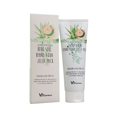 ELIZAVECCA Маска для лица УВЛАЖНЕНИЕ/АЛОЭ Milky Piggy Herb Soul Hydro Aqua Jella Pack