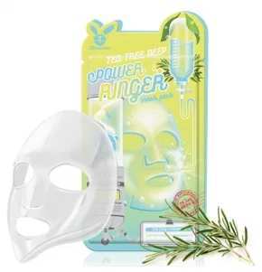 ELIZAVECCA НАБОР Тканевая маска для лица ЧАЙНОЕ ДЕРЕВО Tea Tree Deep Power Ringer Mask Pack