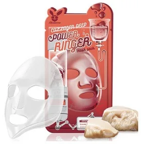 ELIZAVECCA НАБОР Тканевая маска для лица КОЛЛАГЕН Collagen Deep Power Ringer Mask Pack