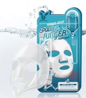 ELIZAVECCA НАБОР Тканевая маска для лица УВЛАЖНЕНИЕ Aqua Deep Power Ringer Mask Pack