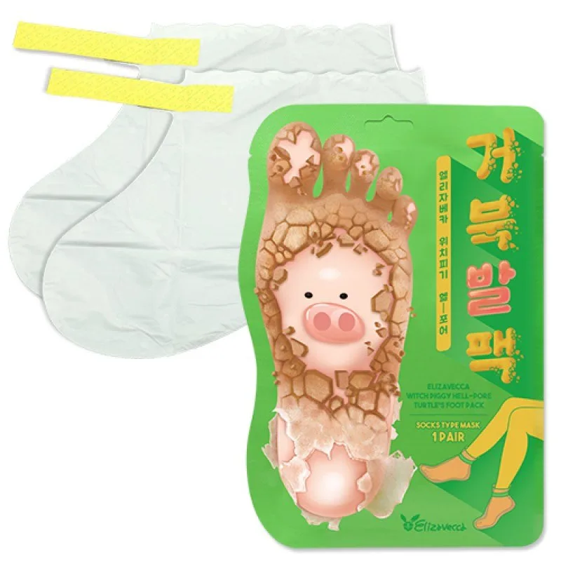 ELIZAVECCA Пилинг-носочки Witch Piggy Hell-Pore Turtle’s Foot Pack