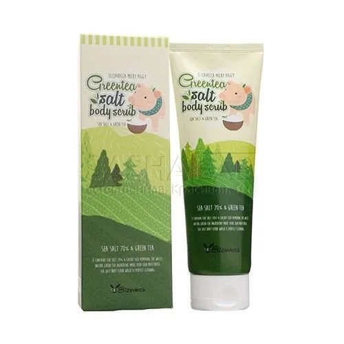 ELIZAVECCA Скраб для тела МОРСКАЯ СОЛЬ/ЗЕЛЕНЫЙ ЧАЙ Greentea Salt Body Scrub