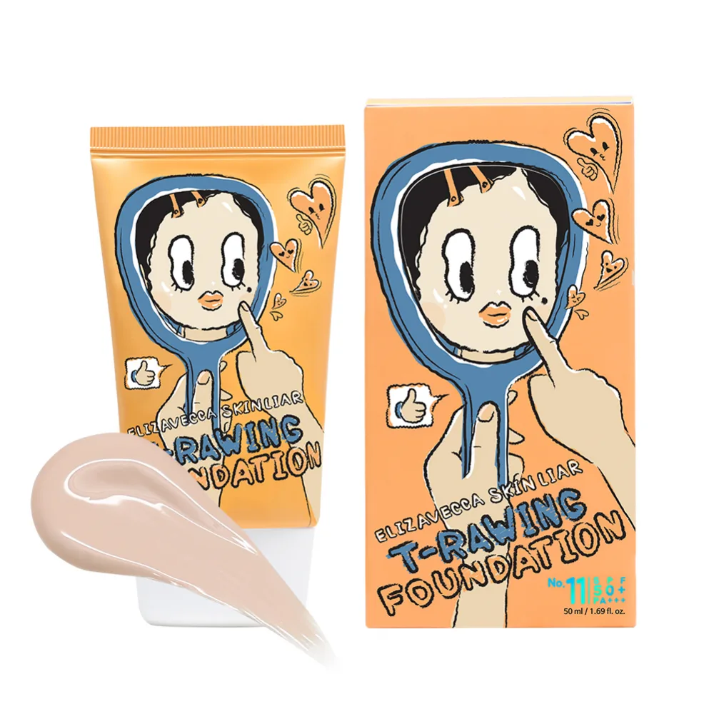 ELIZAVECCA Тональный крем Skin Liar T-Rawing Foundation No.11