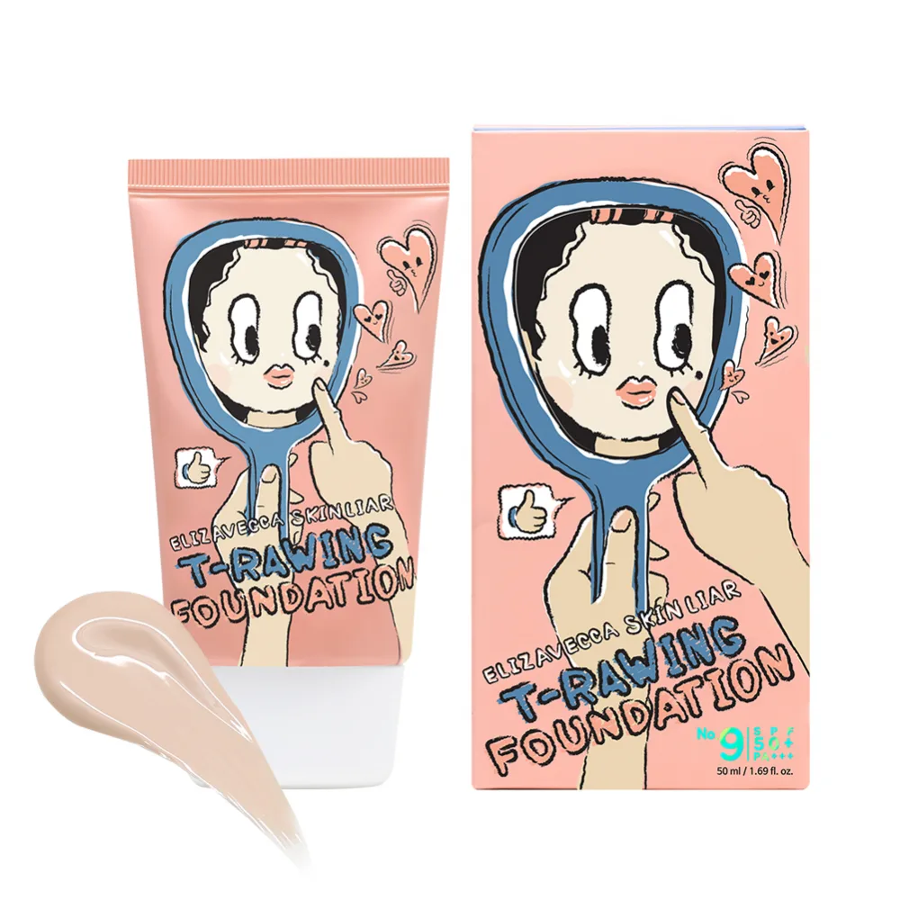 ELIZAVECCA Тональный крем Skin Liar T-Rawing Foundation No.9