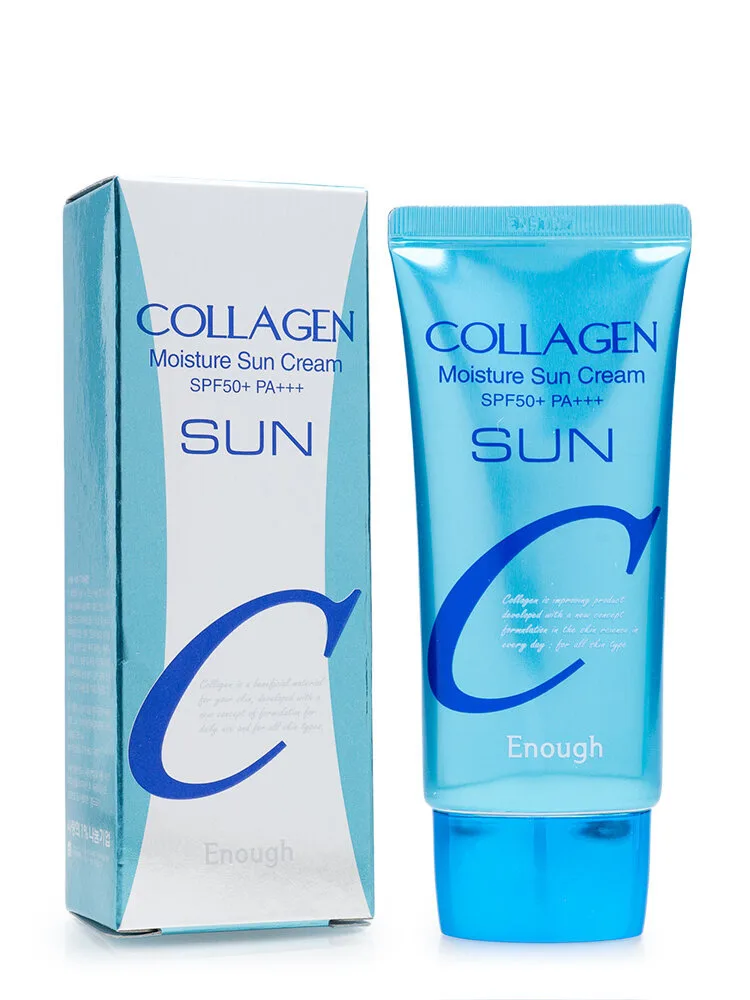 ENOUGH Крем для лица солнцезащитный КОЛЛАГЕН увлажняющий Collagen Moisture Sun Cream SPF50+ PA++++