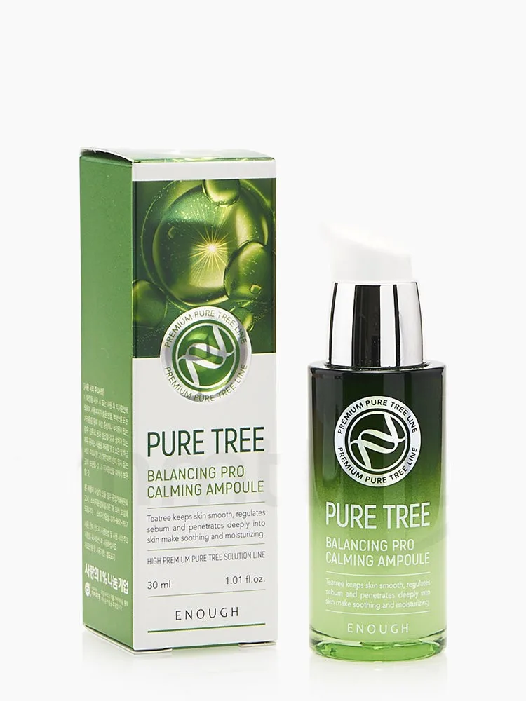 ENOUGH Сыворотка для лица ЧАЙНОЕ ДЕРЕВО Pure Tree Balancing Pro Calming Ampoule