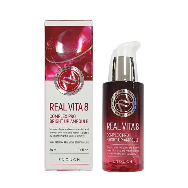 ENOUGH Сыворотка для лица ВИТАМИНЫ Real Vita 8 Complex Pro Bright Up Ampoule