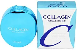 ENOUGH Тональный кушон КОЛЛАГЕН Collagen Aqua Air Cushion SPF50+ PA+++ (13)