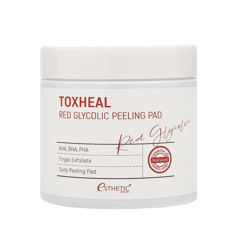 ESTHETIC HOUSE Пилинг-пэды с миндальной кислотой Esthetic House Toxheal Red Glycolic Peeling Pad