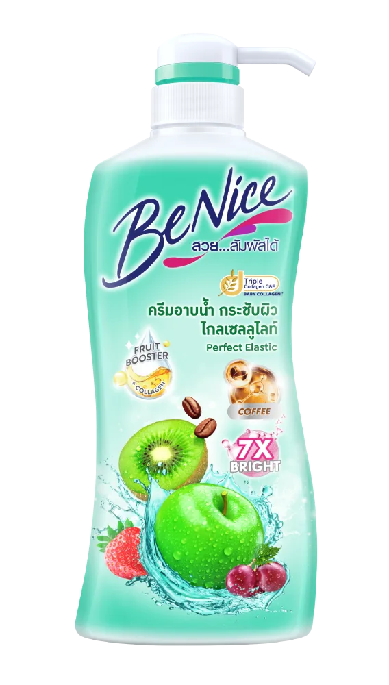 FINELINE Крем-гель для душа ФРУКТЫ И КОФЕ с антицеллюлитным эффектом Benice