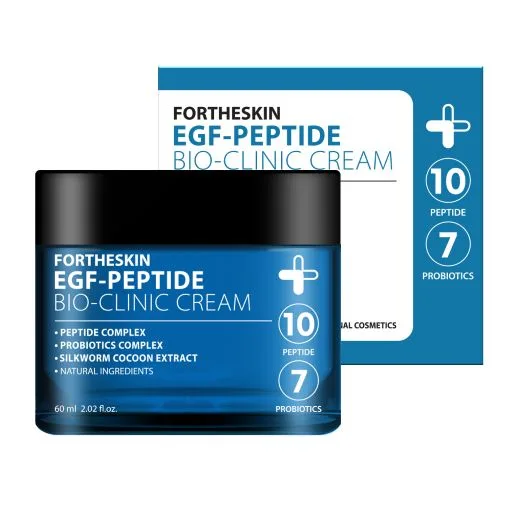 FORTHESKIN Крем для лица антивозрастной ПЕПТИДЫ и ПРОБИОТИКИ Fortheskin EGF Peptide Bio-Clinic Cream