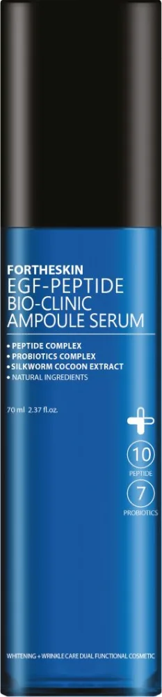 FORTHESKIN Сыворотка для лица ампульная антивозрастная ПЕПТИДЫ и ПРОБИОТИКИ Fortheskin EGF Peptide Bio-Clinic Ampoule Serum