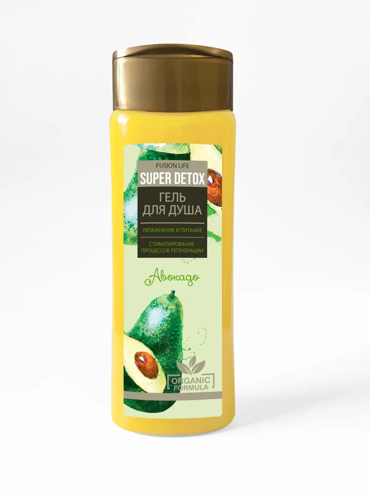 FUSION LIFE Гель для душа АВОКАДО Super Detox