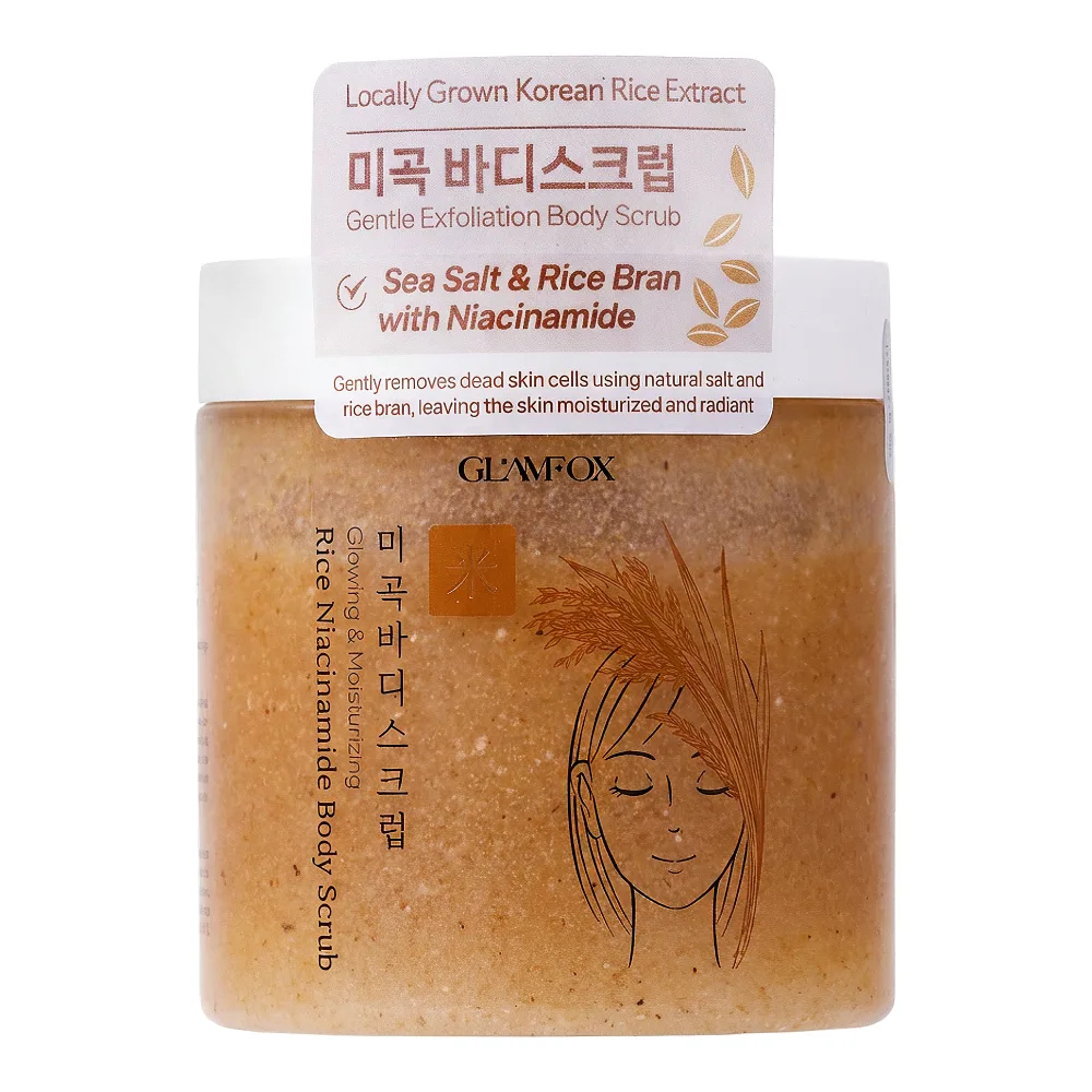 GLAMFOX Скраб для тела РИС И НИАЦИНАМИД Rice Niacinamid Body Scrub