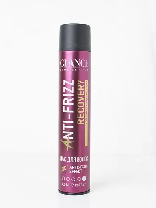 GLANCE Лак для волос ANTI-FRIZZ Recovery