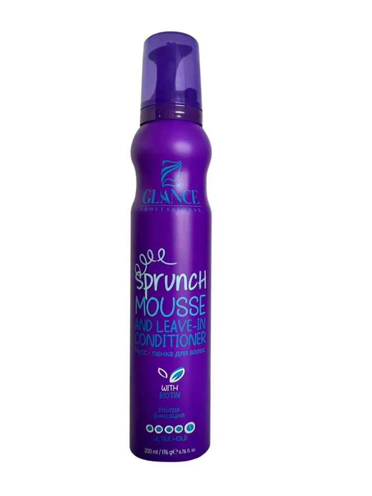 GLANCE Мусс-пенка для волос УЛЬТРА ФИКСАЦИЯ Biotin