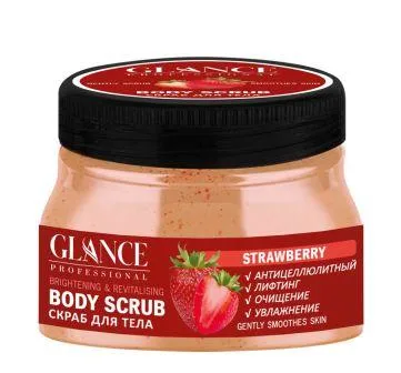 GLANCE Скраб для тела КЛУБНИЧНЫЙ Body Scrub Strawberry