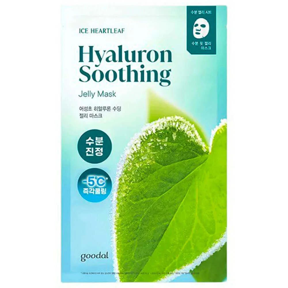 Goodal Охлаждающая тканевая маска с гиалуроновой кислотой Goodal Ice Heartleaf Hyaluron Soothing Jelly Mask