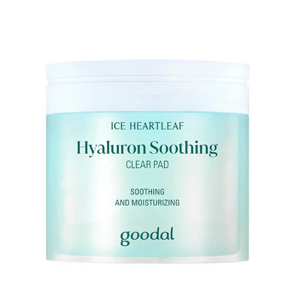 Goodal Охлаждающие пэды с гиалуроновой кислотой Goodal Ice Heartleaf Hyaluron Soothing Clear Pad