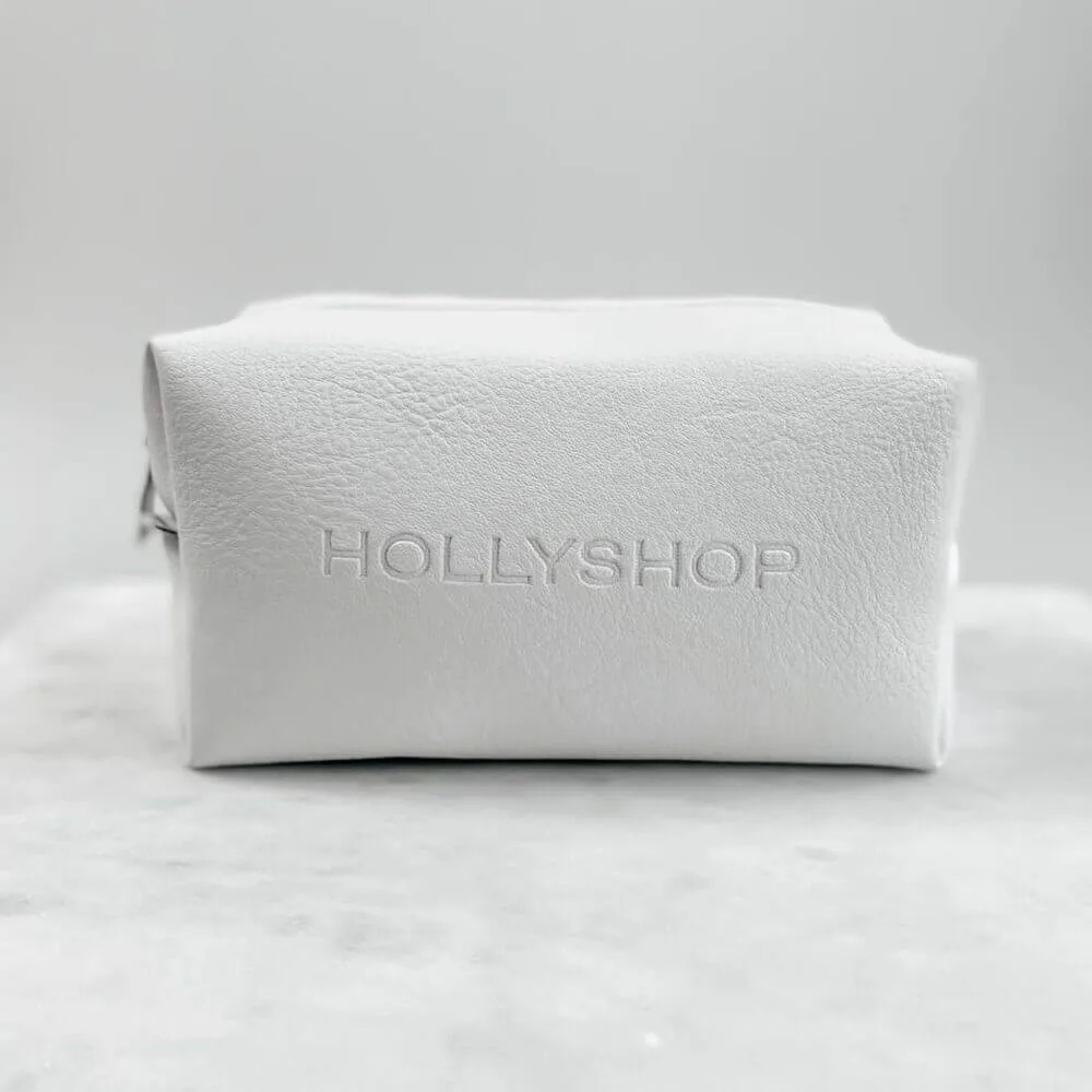 hollyshop Белая косметичка из экокожи «hollyshop»
